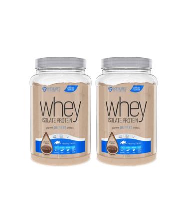 Integrated Supplements Whey Isolate Protein, Premium Flavor Chocolate, 2 Count Chocolate 28 Servings (Pack of 2)