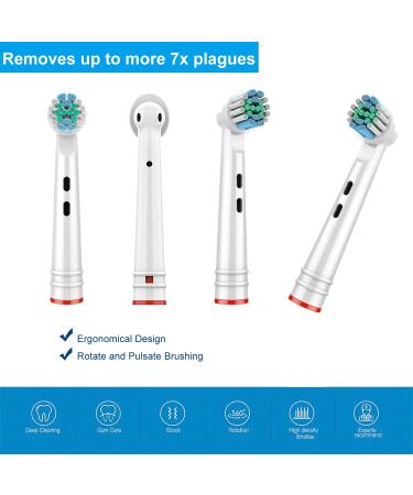 16 Packs Replacement Toothbrush Heads Compatible with Oral-B Electric Toothbrush Heads Refills Fits most Oral-B 7000/ Pro 1000/9600/500/3000/8000-Precision Clean - Buy Online on GoSupps.com