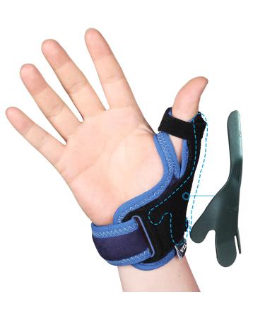 Velpeau Thumb Support Brace - CMC Joint Thumb Spica Splint for Pain Relief, Arthritis, Tendonitis, Sprains, Strains, Carpal Tunnel & Trigger Thumb Immobilizer, Wrist Strap, Left or Right Hands (Small)
