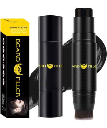 Beard Pencil Filler for Men | Beard Enhancer Double End Stick Easily Fill and Define Your Beard with Beard Pen Filler for Men Sweat Proof for All Hair Types Dobooo Black - Buy Online on GoSupps.com