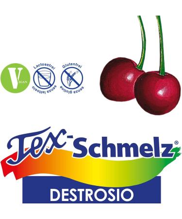  r.foradori Tex-Schmelz Dextrose Cherry Candies Pack of 30 rolls of 33g fast energy increases energy needs for the brain and muscles immediate absorption - Buy Online on GoSupps.com