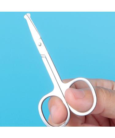 Bartscher Men's Nasal & Ear Hair Scissors - Stainless Steel Rounded Tip for Safe & Precise Grooming - Buy Online on GoSupps.com