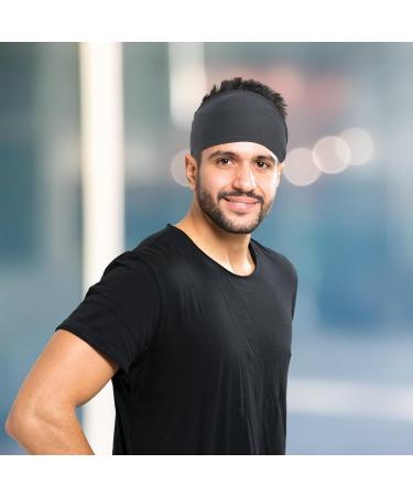 Men's Sports Headbands - 4 Pack Athletic Headbands for Running Hiking & Exercise - Gray - Buy Online on GoSupps.com