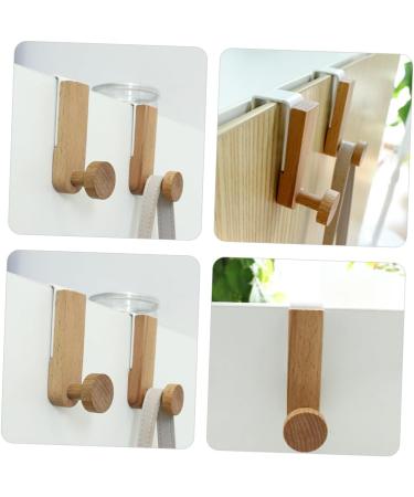 STOBAZA Back Hooks Handbag Over Umbrella Rustic Door Clothing Key Towel Hat Wood Cupboards Coats Punch Home - Buy Online on GoSupps.com