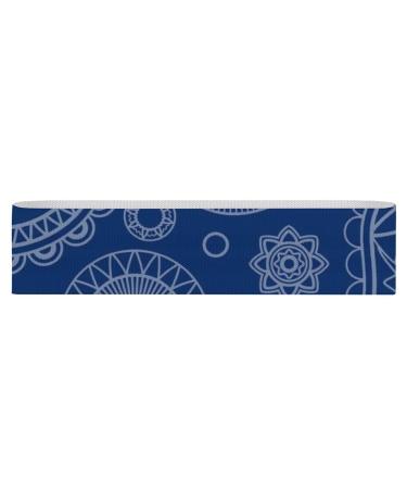 Norway Paisley Flag Yoga Workout Bands Comfort Legs Booty Resistance Straps Physical Therapy Aids