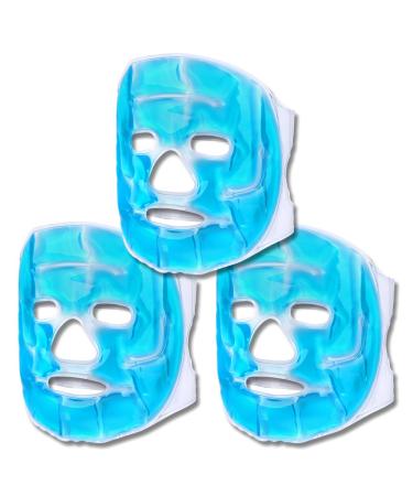 Schramm 3 Set cool masks blue face mask cooling mask cooling mask eye mask gel mask sleep mask relaxation mask gel glasses migraine mask glasses - Buy Online on GoSupps.com
