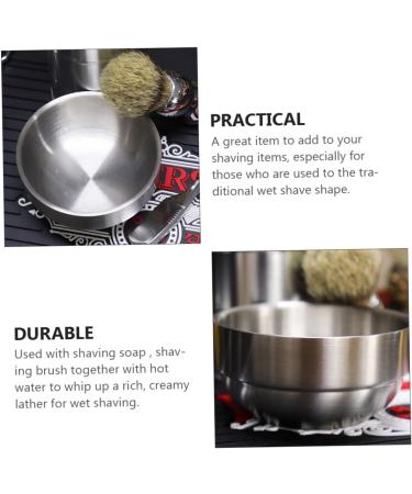 Lalafina Foam Dishwasher Mixing Bowl | Rustproof Steel Facial Cleaning Cup | 9x9x4.9cm Shaving Shell for Men | Ideal Hairdressing Accessory - Buy Online on GoSupps.com