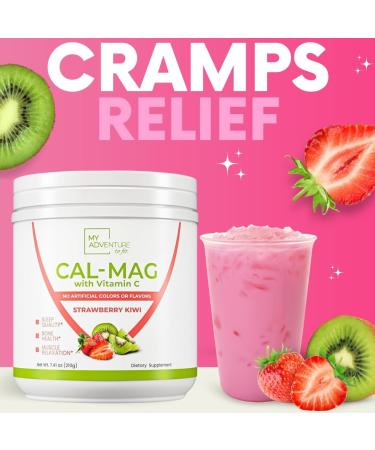 Calcium Magnesium Powder Supplement - Magnesium Calcium Carbonate Powder for Strong Bones - Natural Magnesium Powder for Sleep Quality - Magnesium Citrate Powder (Strawberry Kiwi 30 Servings) Strawberry Kiwi 7.41 Ounce (Pac  - Buy Online on GoSupps.com