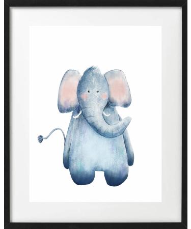 Personalized Safari Animal Wall Art Set - Cute Jungle Animals Print for Kids Bedroom - Set of 4 Unframed Pictures (8 x 6 Inches) - Buy Online on GoSupps.com