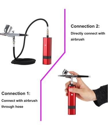 Paint Sprayer Cordless Airbrush Kit with Dual Action Gravity Type Spray Gun for Art Model Body Paint Artist Makeup Nail Tattoos Cake Tools for Painting Ceilings Fences cabinets Tm80s Black B - Buy Online on GoSupps.com