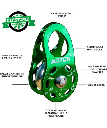 Notch Micro Pulley CE Version (50019) - Buy Online on GoSupps.com