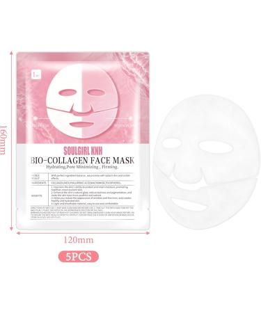 5pcs collagen face mask collagen mask deep collagen mask face collagen mask organic collagen mask korean collagen mask face collagen mask - Buy Online on GoSupps.com