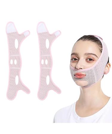 2Pcs Beauty Face Sculpting Sleep Mask for Women  V Line Shaping Face Masks Face Lifting Belt Chin Strap for Double Chin for Women Girls  Double Chin Sleep Mask