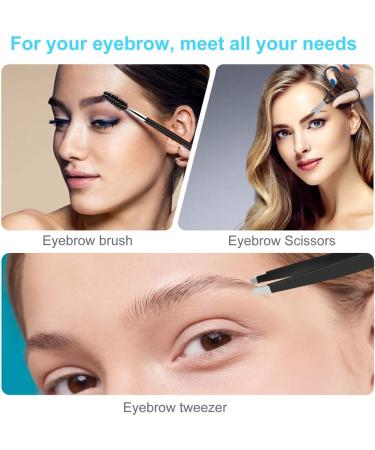 Professional 6+1 PCS Tweezer Kit for Ingrown Hair, Eyebrow Plucking, and Splinter Removal - Perfect for Men and Women - Buy Online on GoSupps.com