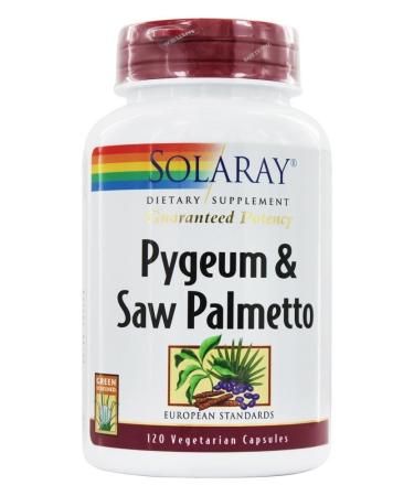 Solaray Pygeum & Saw Palmetto 120 Vegetarian Capsules