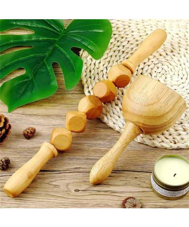 Premium 3-Part Wood Therapy Massager | Gua Sha Roller & Massage Tools for Cellulite & Sore Muscle Relief - International Shipping - Buy Online on GoSupps.com