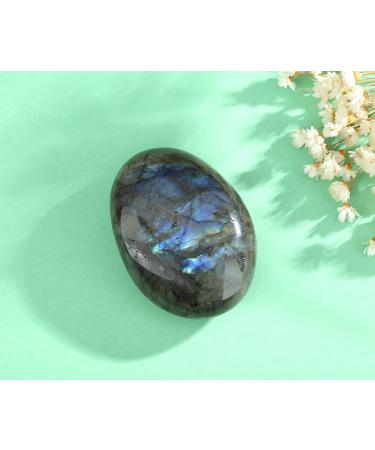 XIANNVXI 2.4" Large Moonstone Crystal Natural Labradorite Crystal Healing Gemstone 0.7" Thick Polished Moonstone Stone Meditation Accessories 1 Pc F - Labradorite - Buy Online on GoSupps.com