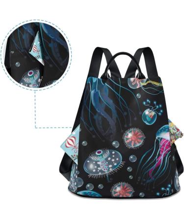 ALAZA Jellyfish Corals Seaweed Backpack for Daily Shopping Travel - Buy Online on GoSupps.com