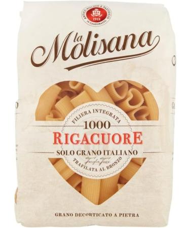  Italian Gourmet E.R. La Molisana Rigacuore N. 1000 Pasta Lenta Lavorazione P tes base de semoule de bl dur Dessin bronze 500 g + Italian Gourmet Pulpa 400 g - Buy Online on GoSupps.com