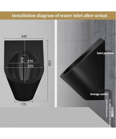 Wall Mounted Sensor Urinal Family Bathroom Toilet Stainless Steel Urinal Commercial Men's Flushing Urinal Washout Urinal for Hotel Bar with Sensor B (B - Buy Online on GoSupps.com