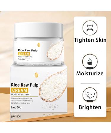 Rice Face Cream Hydrating Face Moisturiser Rosacea Cream for Face High Firming & Deep Nourishing Natural Rice Moisturising Cream Face Brightening Face Cream Sensitive Face Cream Anti Aging Elasticity - Buy Online on GoSupps.com