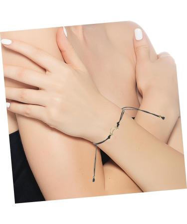 IWOWHERO 3Pcs delicate wrist chain friendship wrist chains friends wrist chain friendships wrist chain bracelet Metal Miss alloy 7x7x0.3CM Golden - Buy Online on GoSupps.com