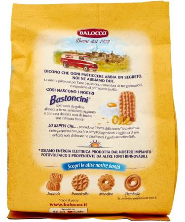 Balocco Bastoncini Pack of 3 shortbread biscuits without added milk with fresh eggs 350 g - Buy Online on GoSupps.com