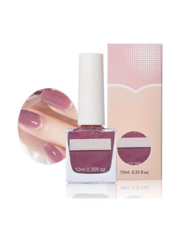 Pink Nail Polish Varnish Quick Dry Shimmering Purple Glitter Nail Gel Mermaid Long Lasting Nail Polish Breathable Nail Polish No Need Cure Chip-Resistant Nail Varnish DIY at Home Manicure