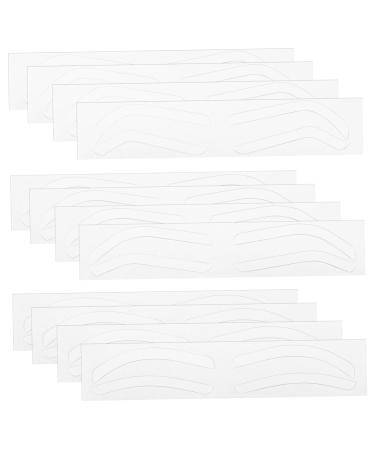 MERRYHAPY MERRYHAPY 12 Sheets Tattoo Auxiliary Artifact Kit Eyebrow Stencil Kit Eyebrow Stencil Kit Eyebrow Stencil Kit Tape Shaping Eyebrow Paper White