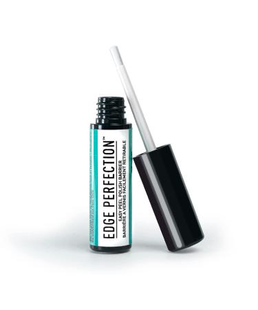 Edge Perfection Original Patented Easy Peel Polish Barrier - Traditional  0.25 Fl Oz with Thick Brush - The Easy to Use  Quick-Drying Liquid Latex to Reveal Flawless Manicures  Pedicures  or Touch-Ups