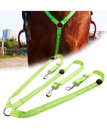 Bweele LED Horse Harness - Illuminated Chest Strap for Equestrian Sports | Red & Green Light Options for Night Riding - Buy Online on GoSupps.com