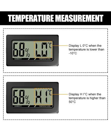 Mini Digital Reptiles Thermometer Hygrometer | Accurate Temperature & Humidity Meter for Terrariums | Ideal for Spiders Scorpions Lizards Chameleons & Snakes - Buy Online on GoSupps.com