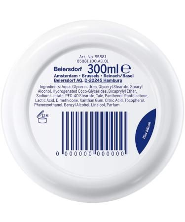 Nivea Urea + Care Intensive Moisture Cream (300 ml) - 2 Pack | Hydrate & Soothe Dry Stressed Skin - Buy Online on GoSupps.com