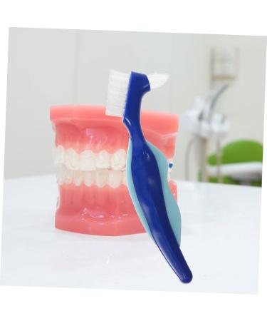 Combined 4-Piece Double-Sided Toothbrush Set for Prosthesis & Braces - Travel-Friendly Prosthetic Cleaner - Buy Online on GoSupps.com