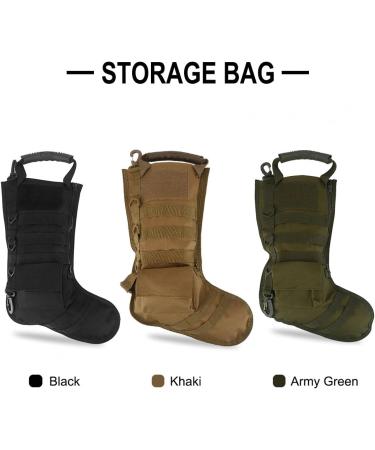 Kuuleeyn Tactical Christmas Bag - Personalized Military Stocking in Black | Outdoor Storage Solution | 3 Colors Available - Buy Online on GoSupps.com