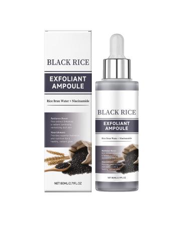 Exfoliante au Riz Noir Convient Tous Les Types de Peau 100ML Convient Tous Les Types de Peau Exfoliant pour le Visage Lisse Naturellement la Peau