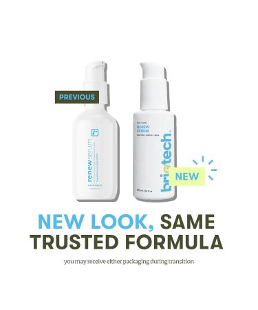 BRIOTECH Renew Serum Hypochlorous Acid Mineral Gel Soften Fine Line Appearance Smooth Skin for Face Neck Chest Spot Corrector Soothe Redness Vegan 3.4 fl oz 3.4 Fl Oz (Pack of 1) - Buy Online on GoSupps.com