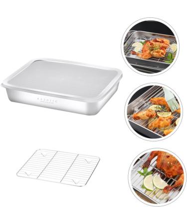 Alipis 1 Set Tray Supplies Non-Stick Baking Drain Home Kitchen Multipurpose Rack Holder Dumpling Storage Assorted Color 27X21.2X5CM - Buy Online on GoSupps.com