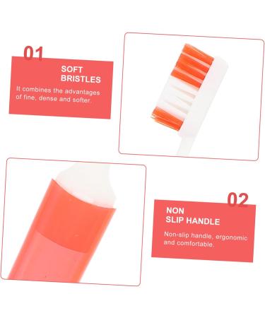 Marmerdo 4-Piece Travel Toothbrush Set - Foldable Miniature and Durable for Camping & Household Use | Premium Tongue Cleaner & Travel Accessories - Buy Online on GoSupps.com