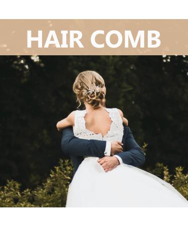 Ipetboom Aesthetic Hair Accessories Hair Comb Alloy Hollow Out Bridesmaid Headgear Hair Comb Wedding - Buy Online on GoSupps.com