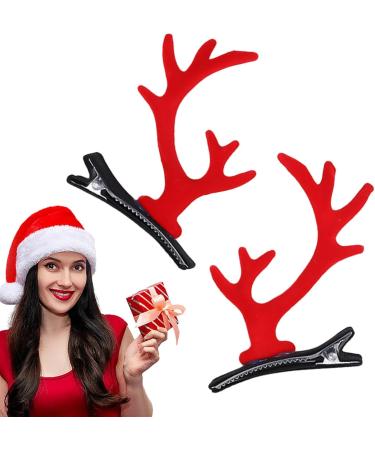 Christmas Reindeer Hair Clips Dragon Horn Antler Hair Ornament | Antler Hair Accessories Antlers Ears Barrettes for Women Girls Family  - Buy Online on GoSupps.com