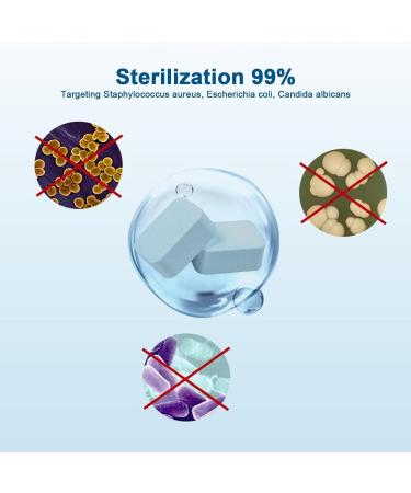 Erhigher Effervescent Toilet Cleaner Bowl Tablets Powerful Cleaning Removes Stains Odors Refreshes Bathroom Hassle-Free Solution 5/10/20 Pack Stain Blue 20PCS - Buy Online on GoSupps.com