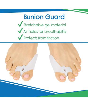 ViveSole Bunion Corrector for Women - Relief Kit (11 Pcs) - Hammer Toe & Foot Pain Protector Sleeve - Orthopedic Spacer Brace Guard - Hallux Valgus Splint Joint Straightener & Separator Treatment - Buy Online on GoSupps.com