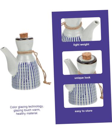 Zerodeko 2pcs Ceramic Soy Sauce Pot Seasoning Container Shoyu Dispenser Sauce Container Soy Sauce Dispenser Syrup Ceramic Soy Sauce Container Syrup Dispenser Oil Storage Tank Ceramics Wood 7X7X12CMx2pcs Assorted Colorx2pcs - Buy Online on GoSupps.com