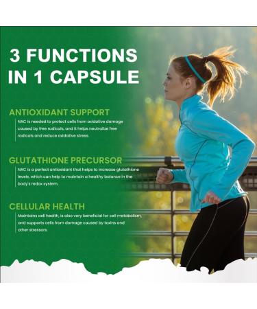 HealthLife N-Acetyl L-Cysteine (NAC) 600mg 120 Capsules - Non-GMO Gluten Free 120 Servings - Buy Online on GoSupps.com