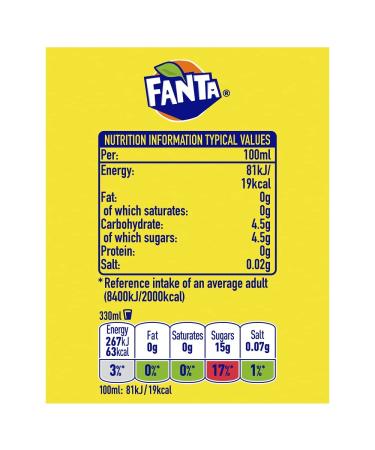 Fanta Lemon 8 x 330 ml - Buy Online on GoSupps.com