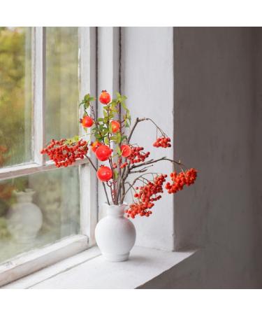Zerodeko 2pcs Simulation Pomegranate Fruit Imitation Pomegranate Bouquet Light House Decorations for Home Pomegranate Decor Artificial Wedding Bouquet Tree Pomegranate Branch Vase Foam Red 82X5CM - Buy Online on GoSupps.com