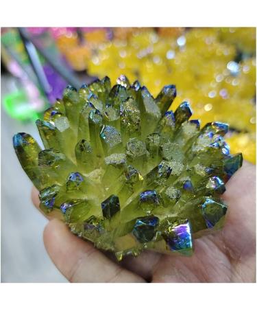 Natural Crystal Electroplate Cluster Stone RawCrystals Rock Specimen Home Decor Gifts Room Decoration Full of Texture - Buy Online on GoSupps.com