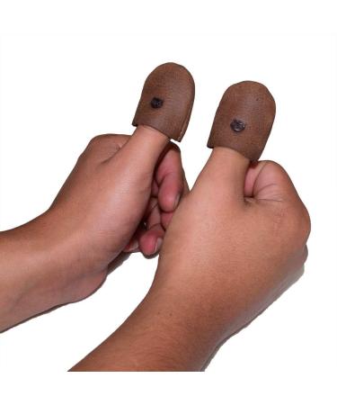 Hide & Drink Durable Leather Thimble (2 Pack) - Finger Protector for Sewing, Applique, Quilting & Embroidery - Bourbon Brown - 101 Year Warranty - Buy Online on GoSupps.com