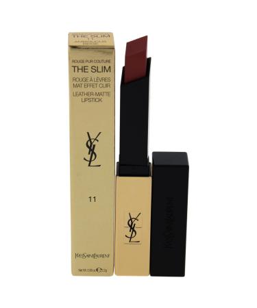 Yves Saint Laurent Rouge Pur Couture The Slim Matte Lipstick - 11 Ambiguous Bei Women 0.08 oz (COSYSL014) 11 Ambiguous Bei 0.08 Ounce (Pack of 1)